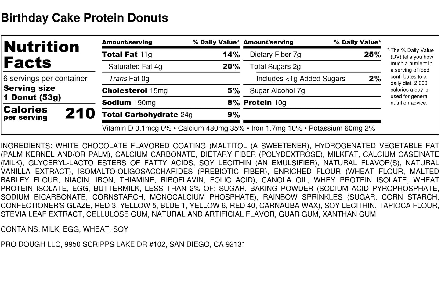 Birthday Cake - Box of 6